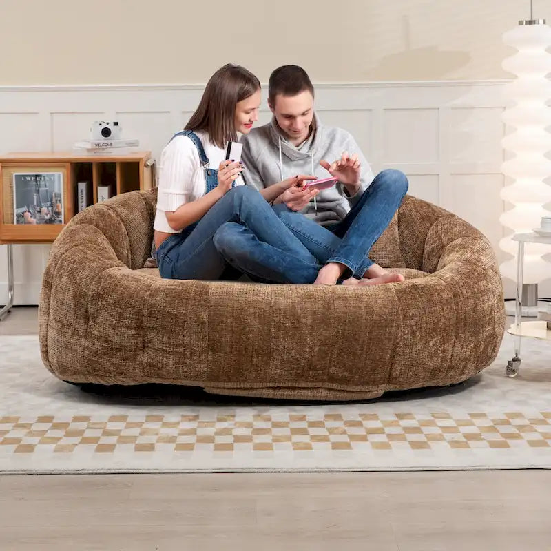 Poltroncina chaise longue a 2 posti in ciniglia