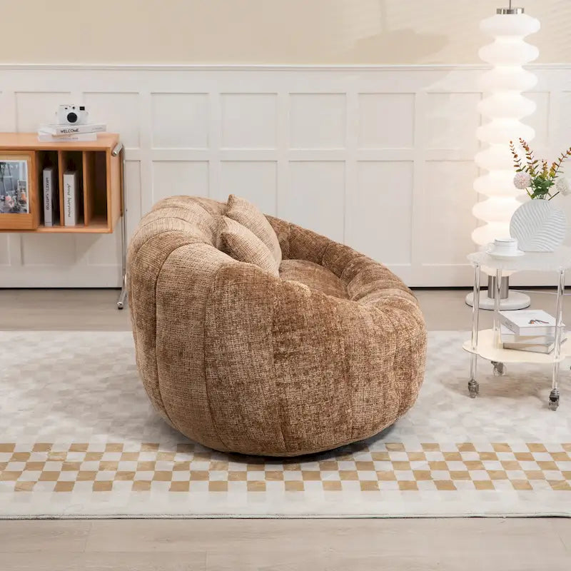 Chenille Loveseat Chaise Lounge Chair