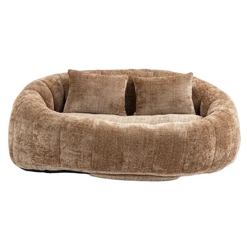 Chenille Loveseat Chaise Lounge Chair
