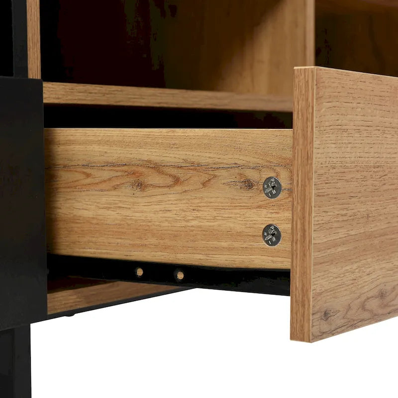 TV-Schrank mit 74.8", Schrankfächern und offenem Stauraum