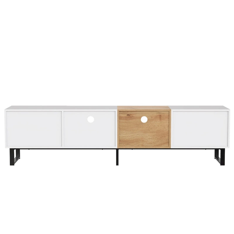 TV-Schrank mit 74.8", Schrankfächern und offenem Stauraum