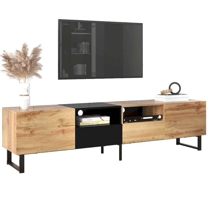 TV-Schrank mit 74.8", Schrankfächern und offenem Stauraum