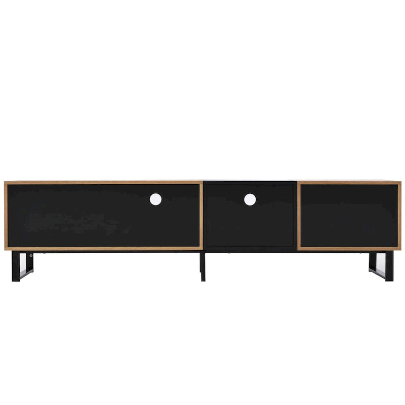 TV-Schrank mit 74.8", Schrankfächern und offenem Stauraum