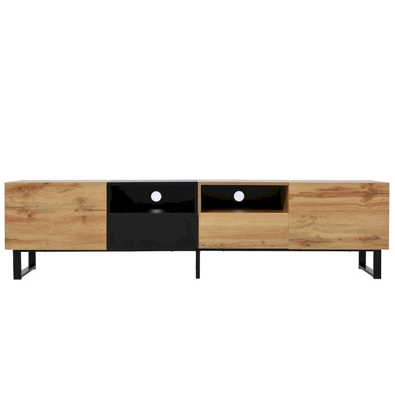 TV-Schrank mit 74.8", Schrankfächern und offenem Stauraum