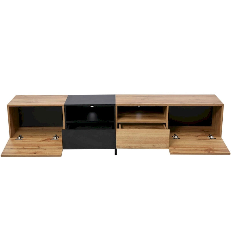 TV-Schrank mit 74.8", Schrankfächern und offenem Stauraum