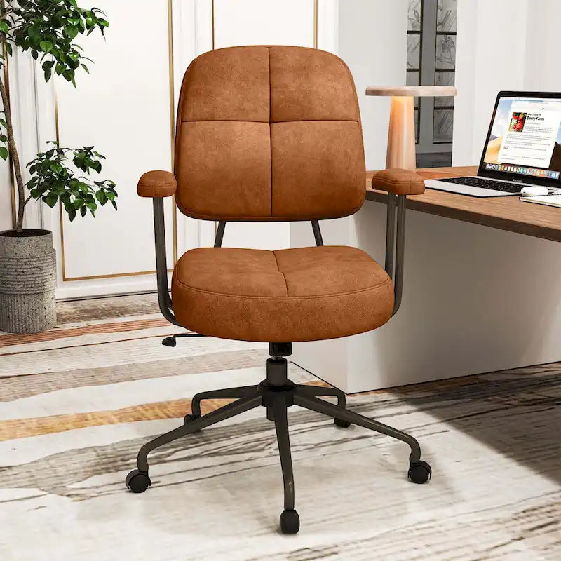 Ergonomická kancelářská židle se středně vysokým opěradlem, pružinovým polstrováním Pocket Spring a funkcí houpání