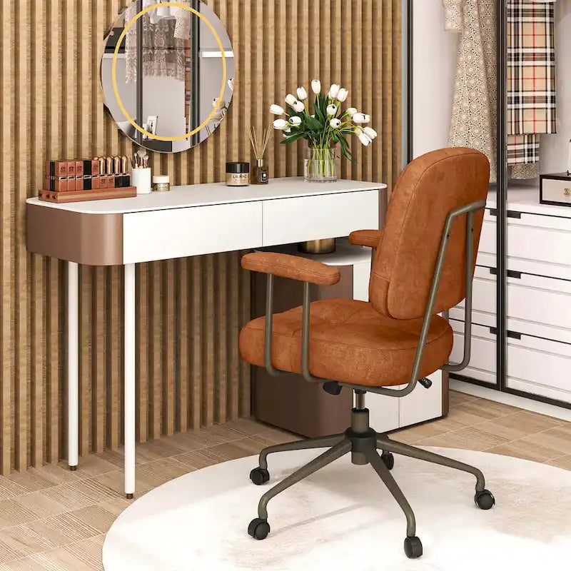 Ergonomická kancelářská židle se středně vysokým opěradlem, pružinovým polstrováním Pocket Spring a funkcí houpání