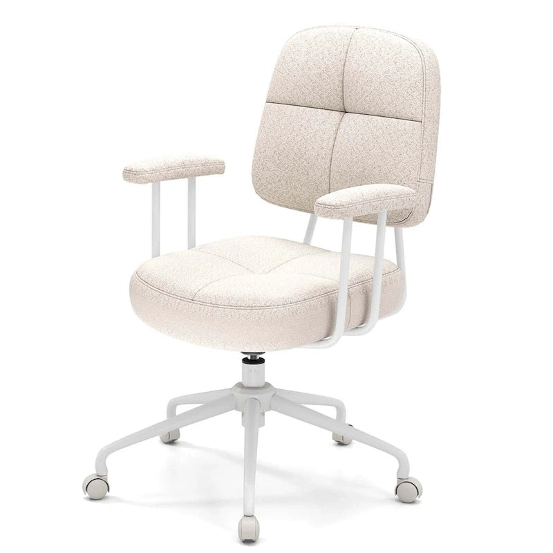 Ergonomická kancelářská židle se středně vysokým opěradlem, pružinovým polstrováním Pocket Spring a funkcí houpání