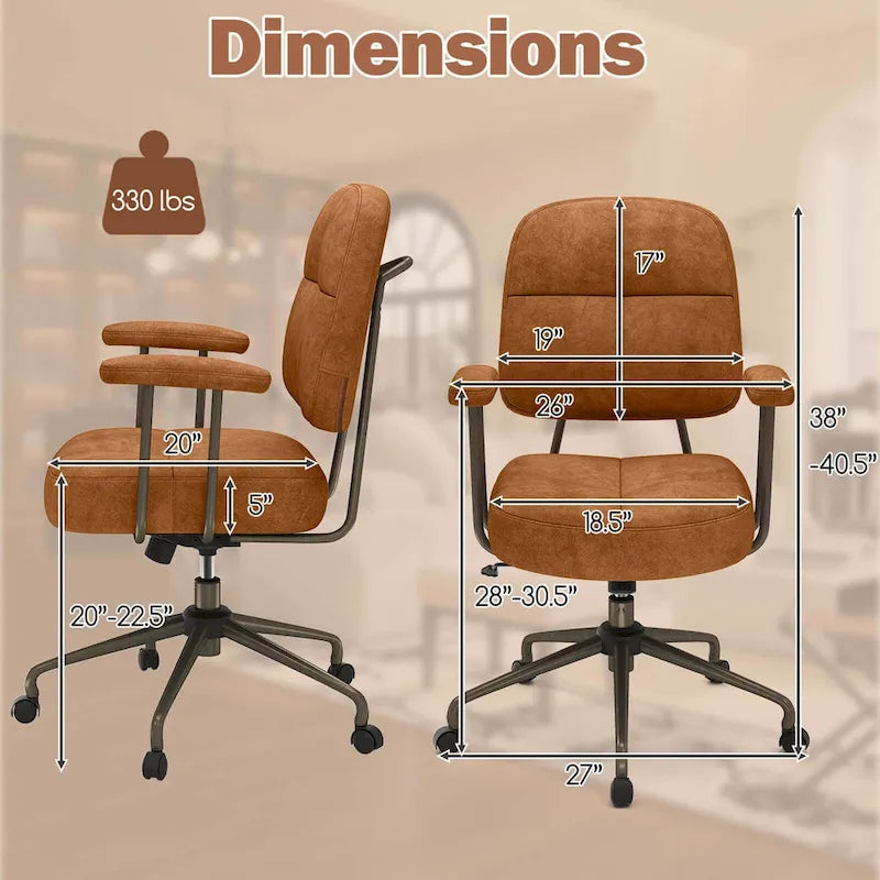 Ergonomická kancelářská židle se středně vysokým opěradlem, pružinovým polstrováním Pocket Spring a funkcí houpání