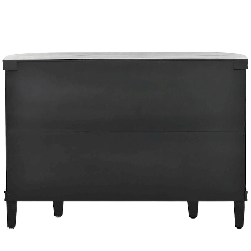 Vintage Embossed 4-Door Sideboard Cabinet
