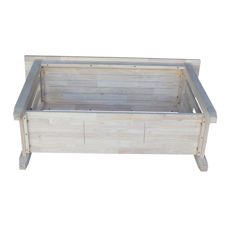 Unfinished Solid Wood Console Table