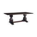 Rectangular Farmhouse Wood Dining Table with Trestle Base