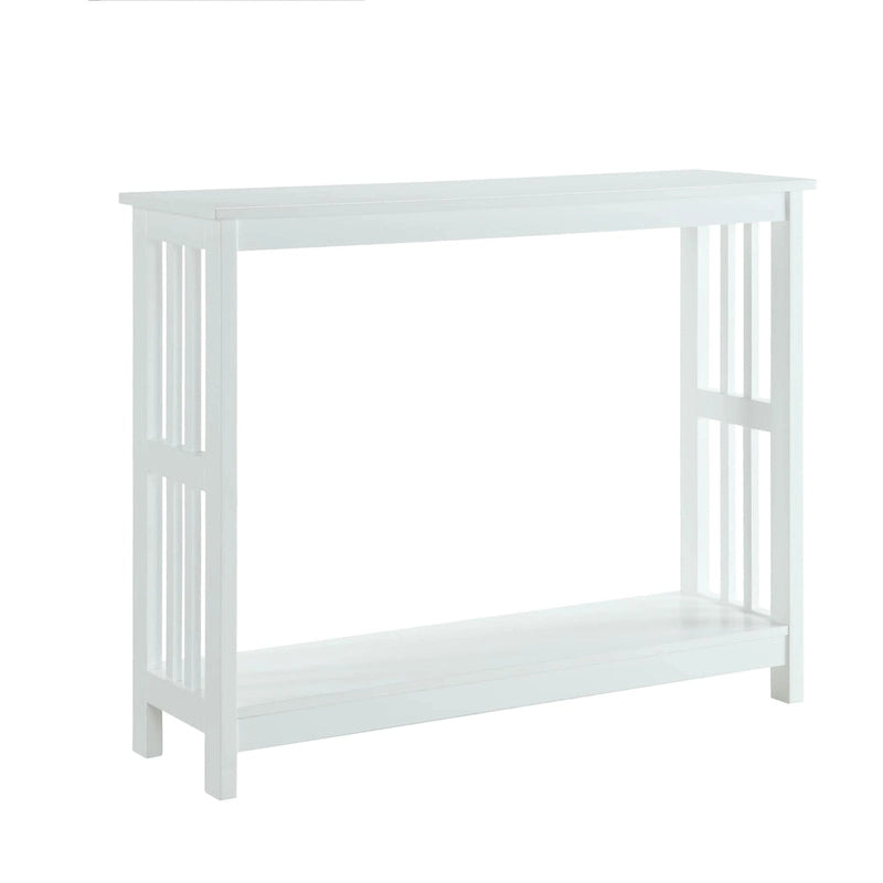Smalle consoletafel met onderste plank