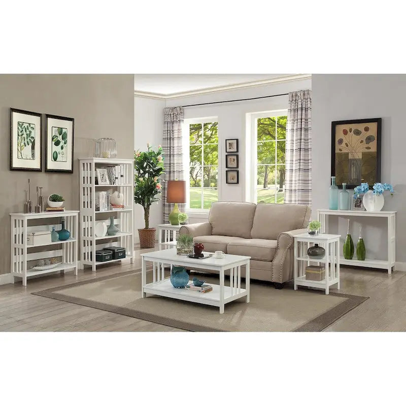 Smalle consoletafel met onderste plank