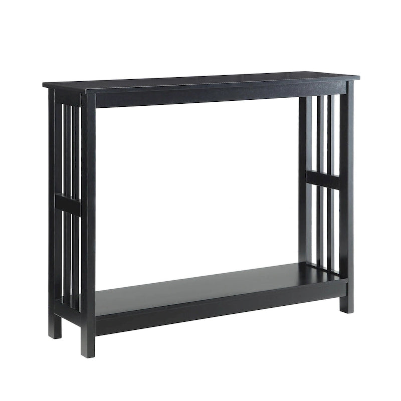 Smalle consoletafel met onderste plank