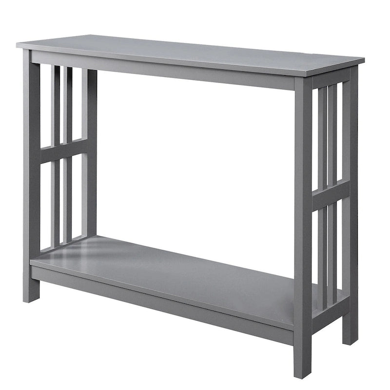 Smalle consoletafel met onderste plank