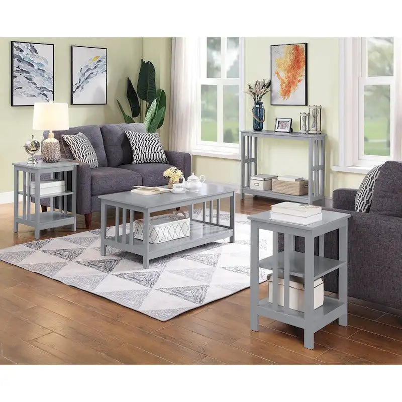 Smalle consoletafel met onderste plank