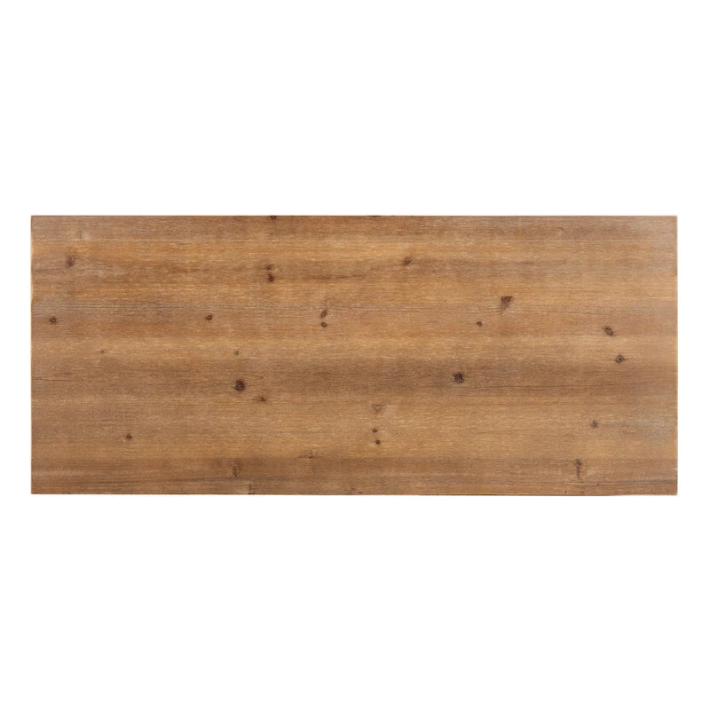 Akzentschrank aus Tannenholz mit 9 Schubladen und unterer Ablage – Finish in Natureiche