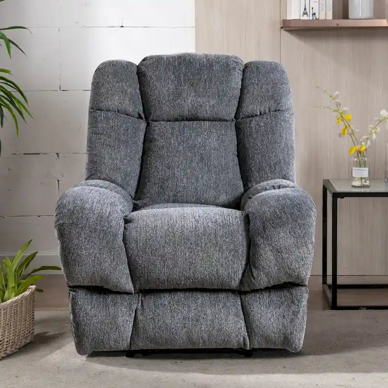 Power Recliner Chair with USB Port and Chenille Upholstery