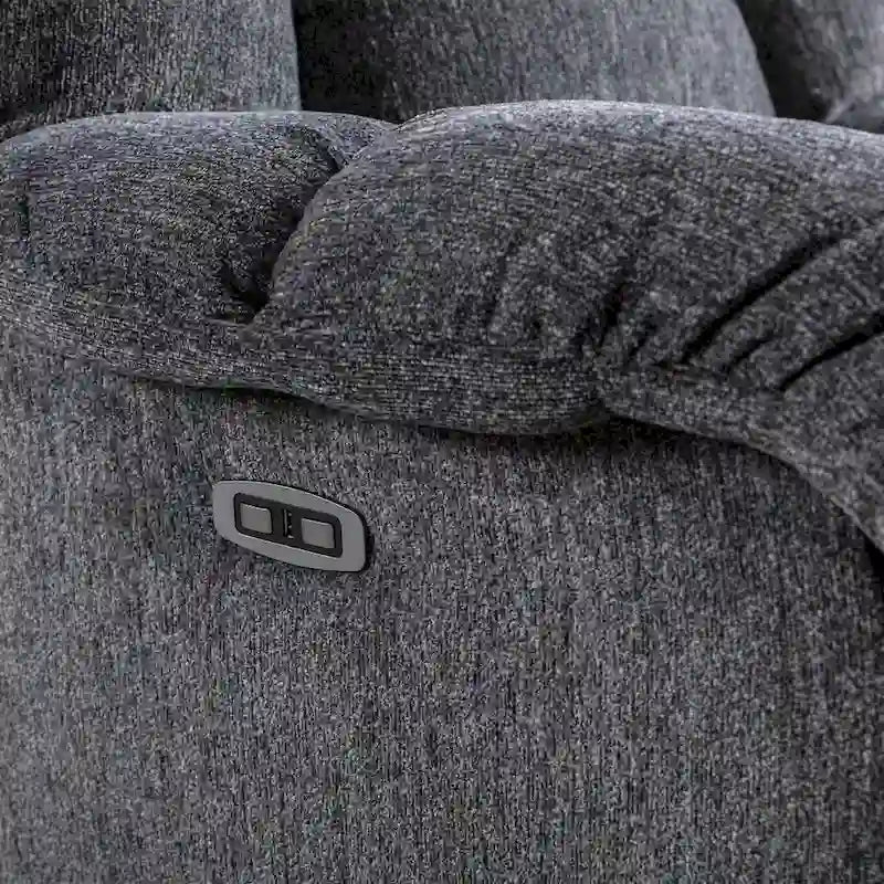 Power Recliner Chair with USB Port and Chenille Upholstery