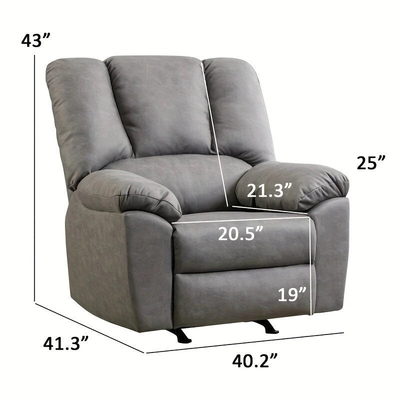 Power Recliner Chair with USB Port and Chenille Upholstery