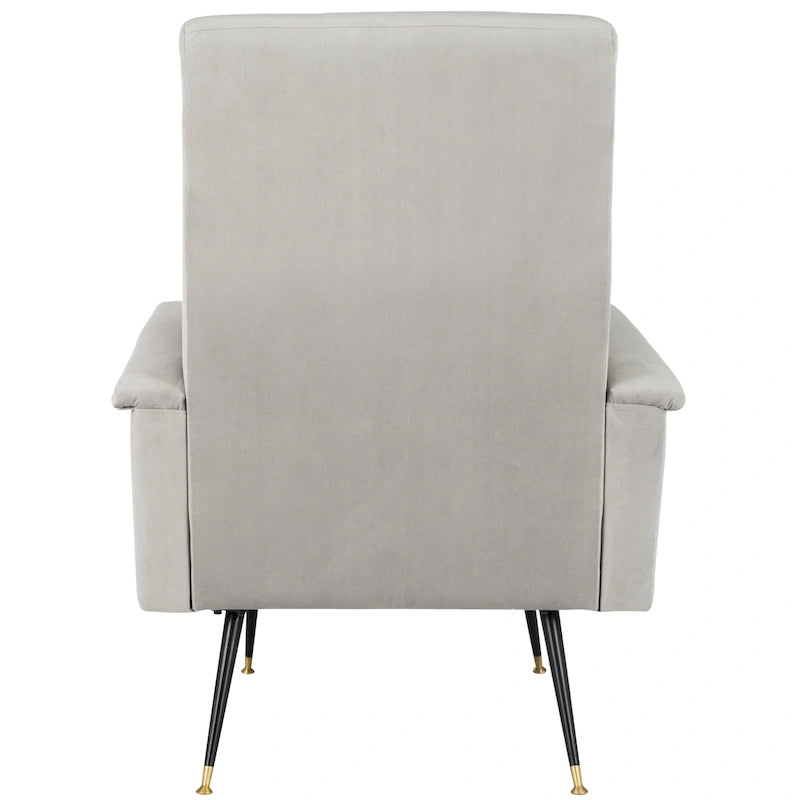 Mid-Century Modern Retro Club Chair with Gold Legs