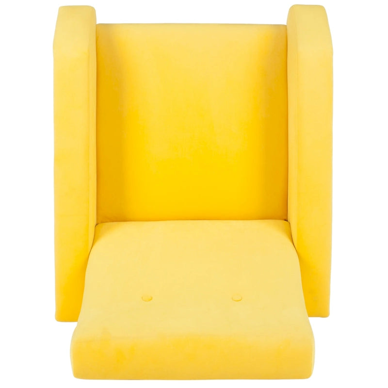 Mid-Century Modern Retro Club Chair with Gold Legs