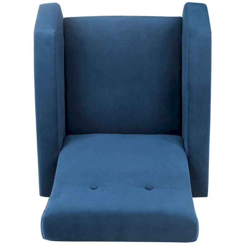 Mid-Century Modern Retro Club Chair with Gold Legs