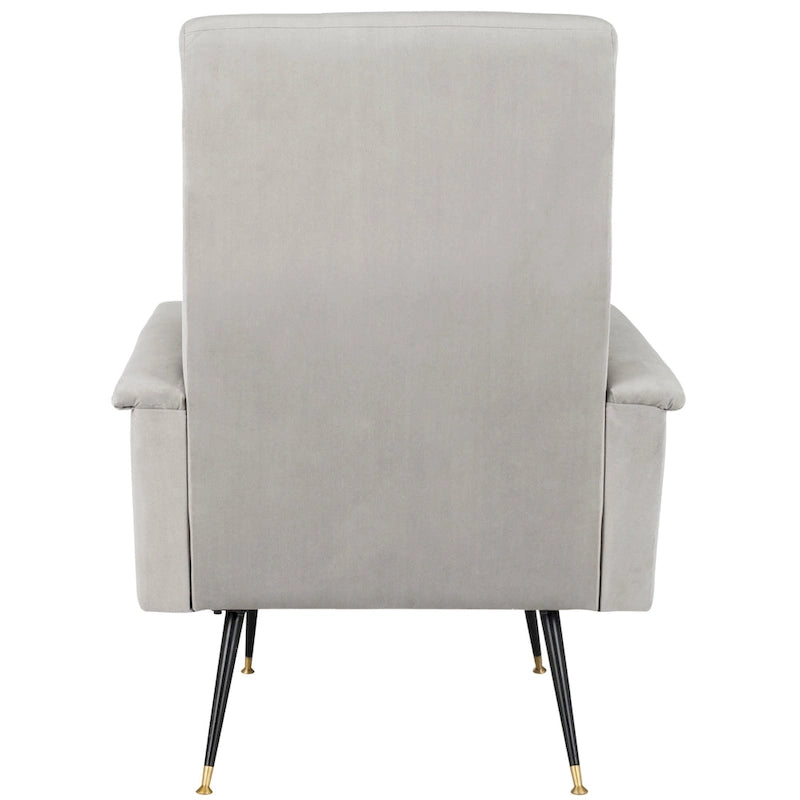 Mid-Century Modern Retro Club Chair with Gold Legs