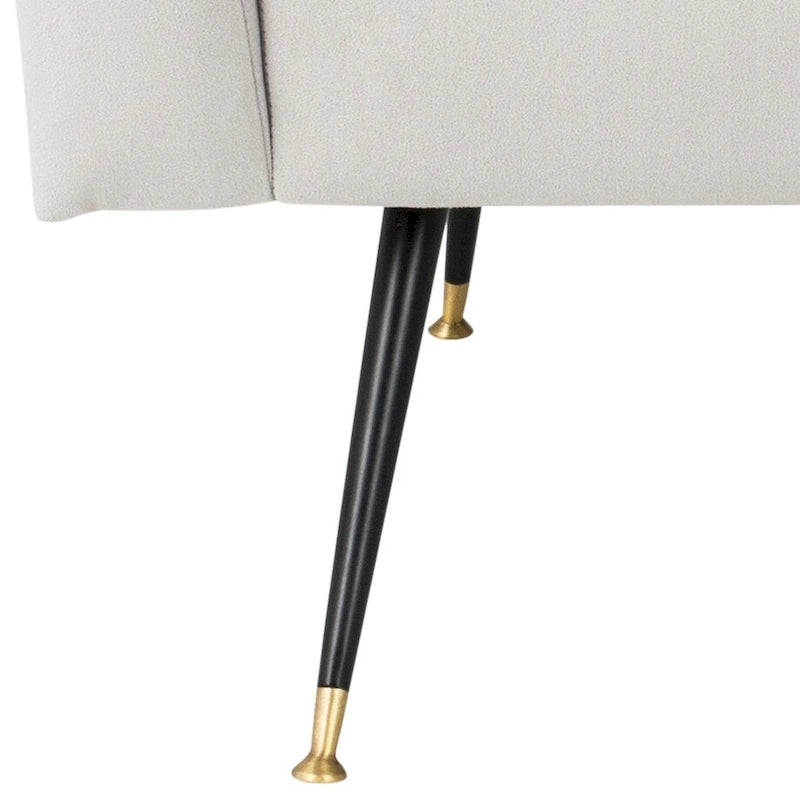Mid-Century Modern Retro Club Chair with Gold Legs