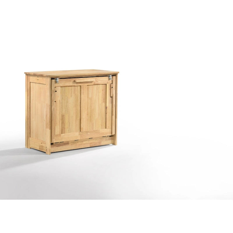 Lit armoire autoportant avec matelas en mousse – 1 ou 2 places