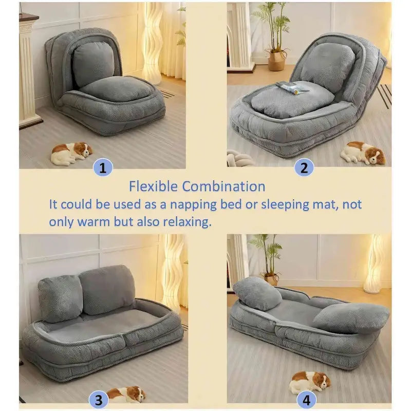 Verstellbare, faltbare Bodensofalounge mit 5 Positionen