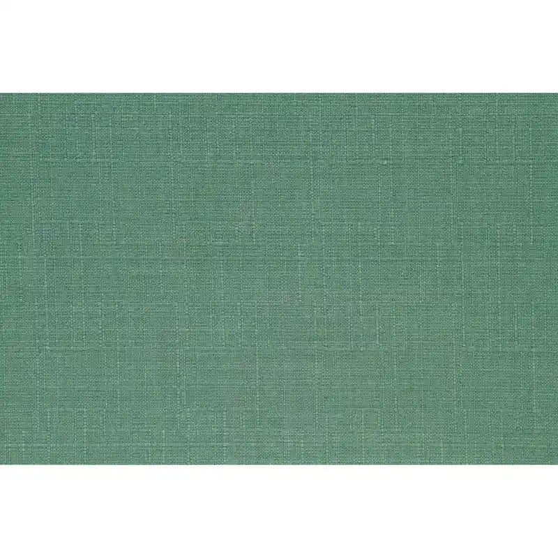 Poltrona d'accento in ciniglia color verde petrolio con schienale trapuntato a bottoni e bordino con borchie