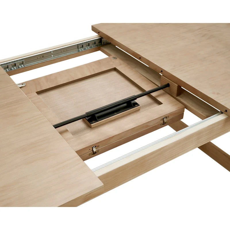 Uitschuifbare eettafel van grenenhout met vlinderinlegblad - plaats voor maximaal 10 personen