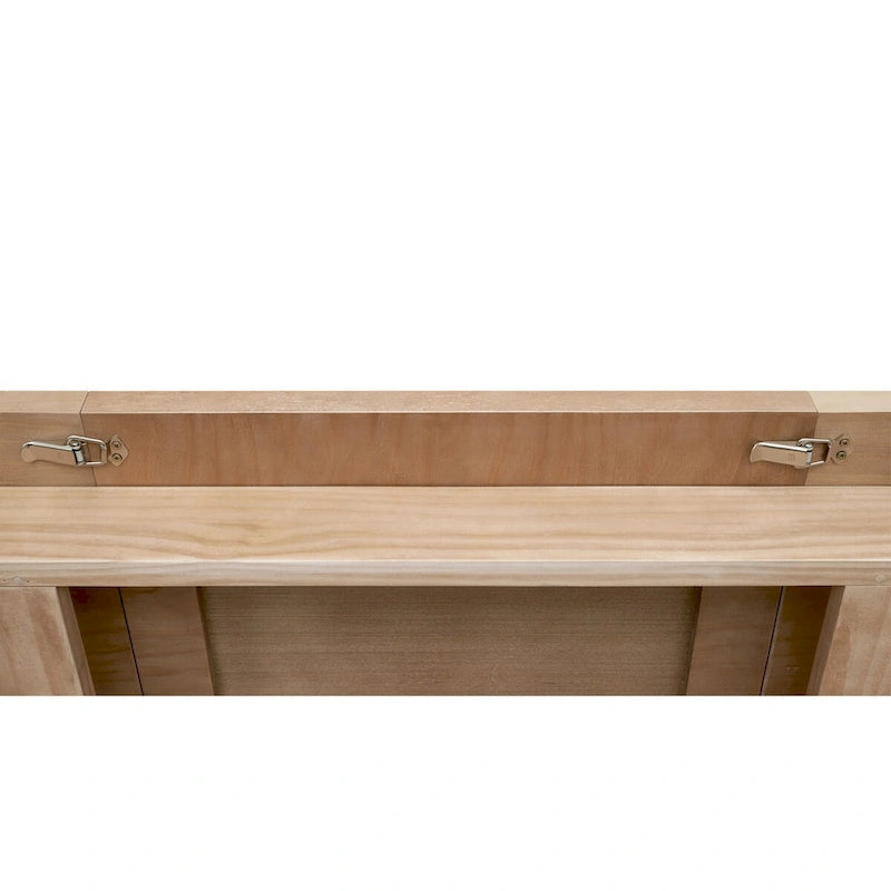 Uitschuifbare eettafel van grenenhout met vlinderinlegblad - plaats voor maximaal 10 personen