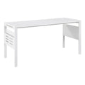 60" Carbon Fiber Surface Desk with Built-In Storage Racks