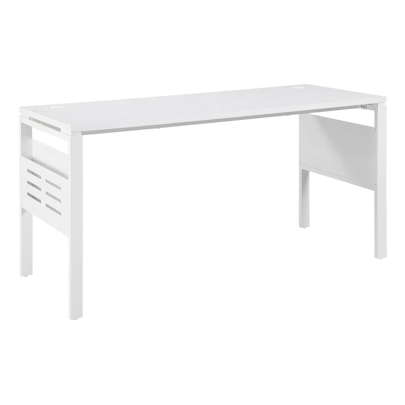 60" Carbon Fiber Surface Desk with Built-In Storage Racks