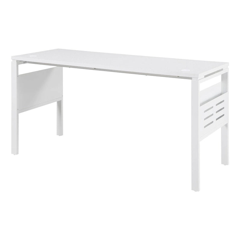 60" Carbon Fiber Surface Desk with Built-In Storage Racks