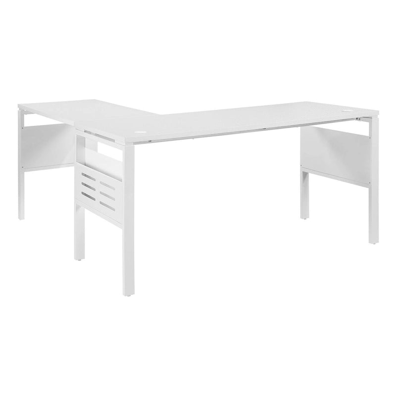 60" Carbon Fiber Surface Desk with Built-In Storage Racks