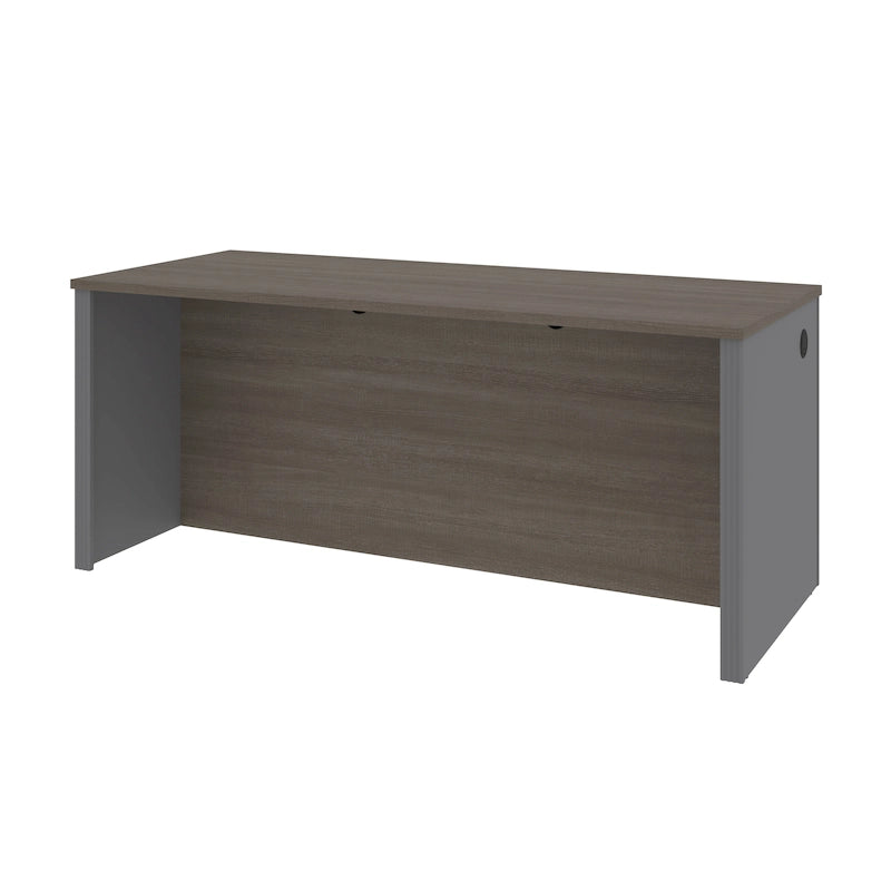 Scrivania da ufficio larga 72" con passacavi e design reversibile