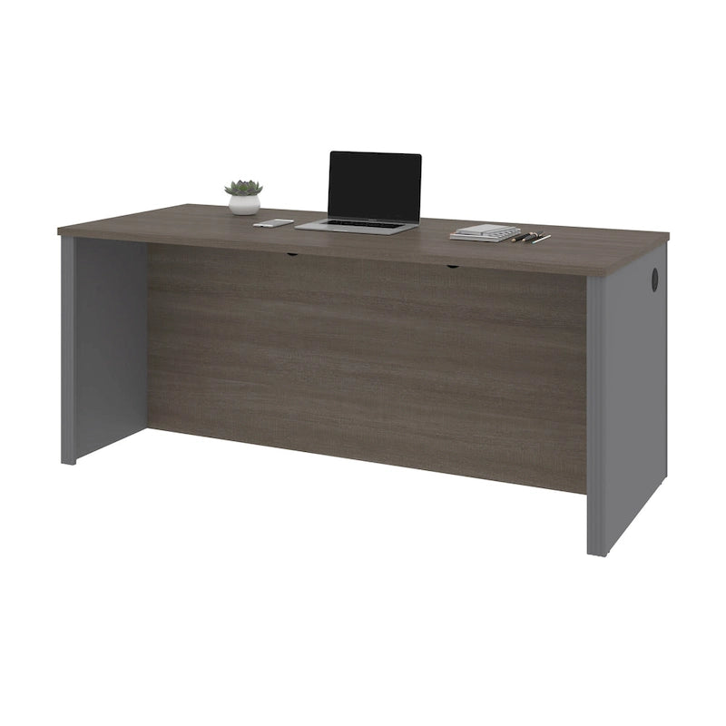 Scrivania da ufficio larga 72" con passacavi e design reversibile