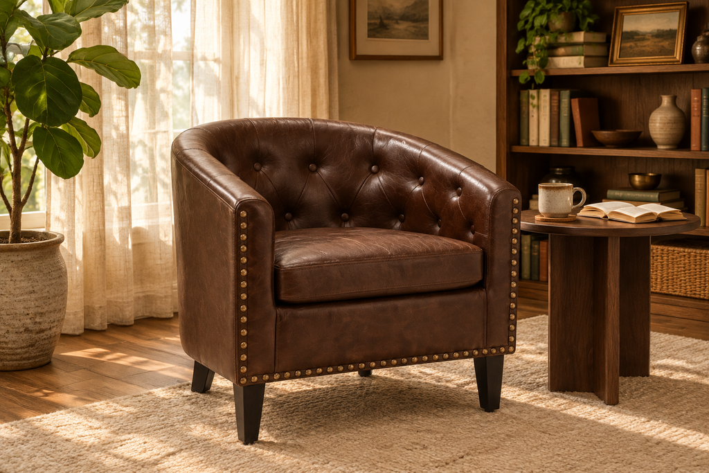 PU Leather Club Chair - Indoor Scene